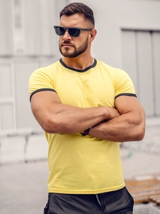 Herr Basic T-shirt Gul Bolf 8T83A