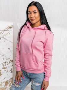 Dam Sweatshirt med känguruficka Rosa Bolf W02A1