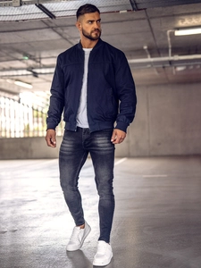 Herr Vändbar Lättvikt Bomberjacka Marinblå Bolf 84M3005A