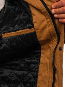 Herr Bomulls Lättviktsjacka Kamel Bolf 10290