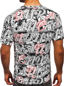 Herr T-shirt med tryck Vit Bolf 14906