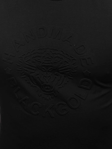 Herr T-shirt med tryck Svart Bolf MT3056