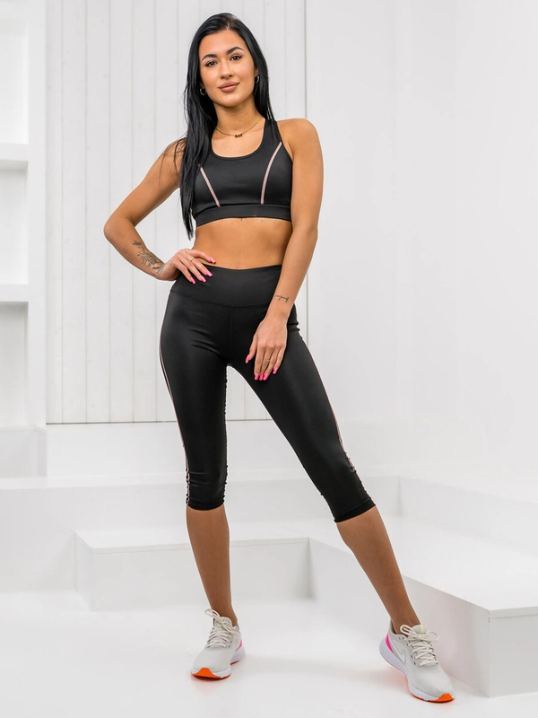 Dam 2-delat Sportigt set Svart Bolf XL012