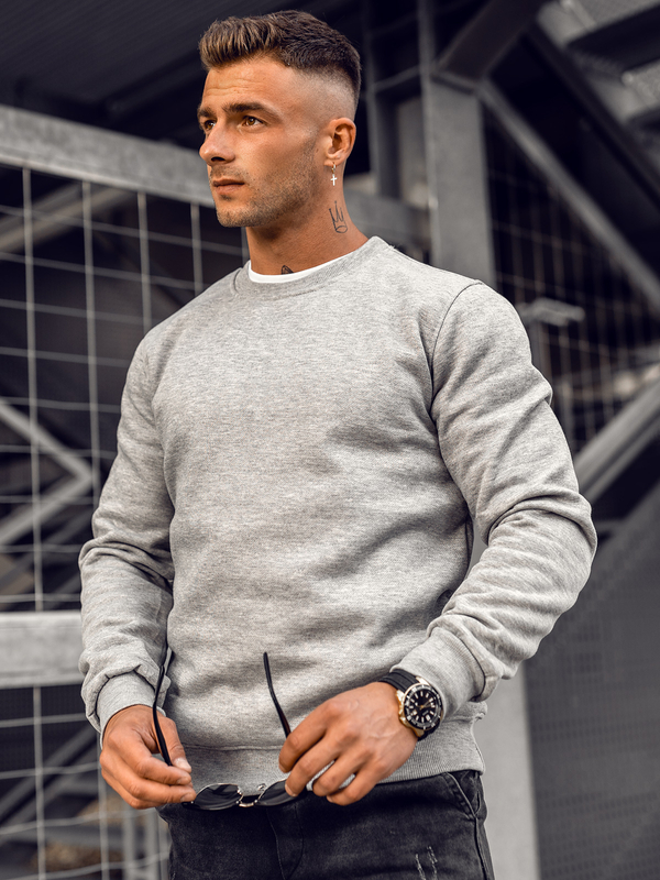 Herr Sweatshirt Grå Bolf 2001A