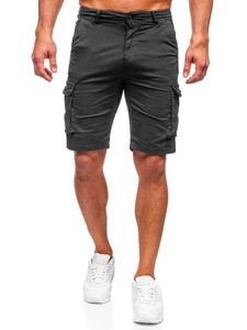 Herr Cargoshorts Svart Bolf XX160086
