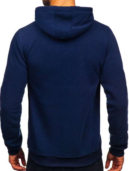 Herr Huvtröja och känguruficka Marinblå Bolf MB001