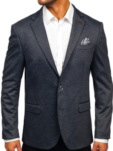 Herr Casual Kavaj Bläckfärgad Bolf 023