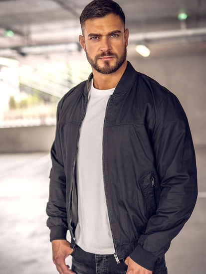 Herr Vändbar Lättvikt Bomberjacka Svart Bolf 84M3005A