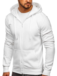 Herr Huvtröja med dragkedja Vit Bolf 2008