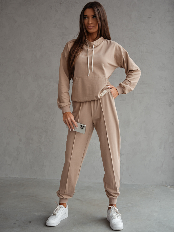 Dam 2-delad Träningsoverall Beige Bolf 82162