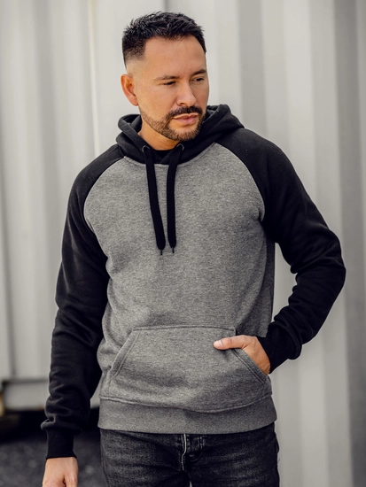 Herr Huvtröja Grafit Bolf LM77002