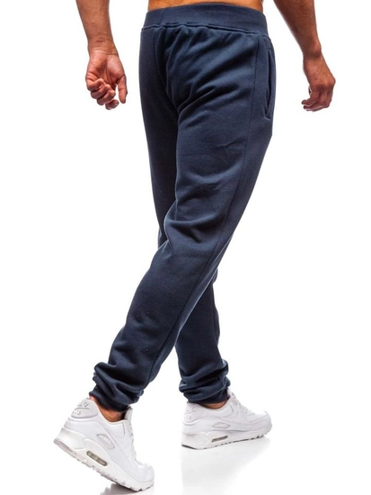Herr Sweatpants Marinblå Bolf XW01