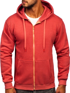 Herr Tjock Huvtröja med dragkedja Laxfärgad Bolf 2008