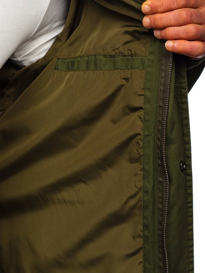 Herr Övergångsparkas Grön Bolf 5391