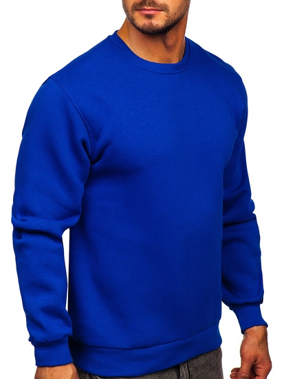 Herr Tjock Sweatshirt Royal Blå Bolf 2001