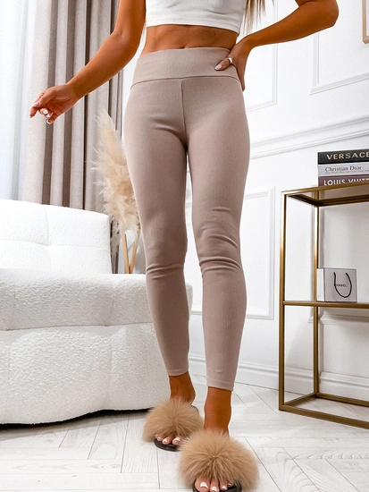 Dam Randiga Leggings Cappuccino Bolf 020A