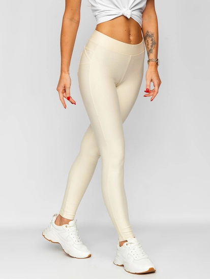 Dam Push Up Leggings Ecru Bolf J50718