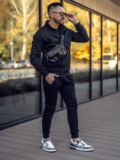 Herr Tracksuit Svart Bolf 10385