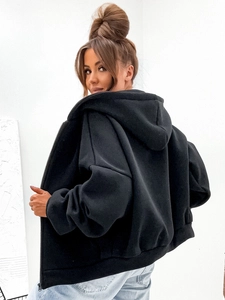 Dam Varm Fjärilshuvtröja Svart Bolf 821112