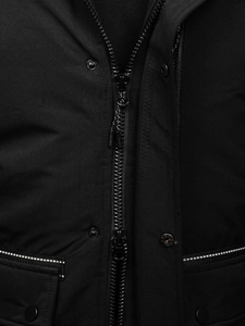 Herr Vinterparkas Svart Bolf 22M323