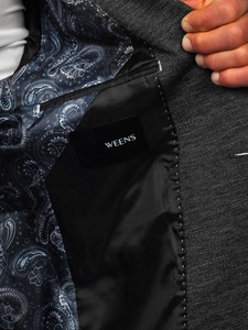 Herr Casual Kavaj Antracitgrå Bolf 016