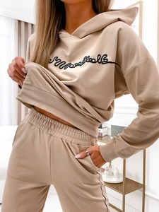 Dam 2-delad Träningsoverall Beige Bolf VE43