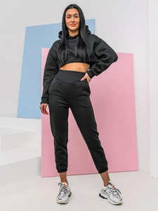 Dam 2-delad Träningsoverall Oversize Svart Bolf 8C68