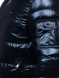 Herr Oversize Quiltad Vinterjacka Marinblå Bolf EX2138B