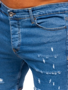 Herr Jeansshorts Marinblå Bolf 0792