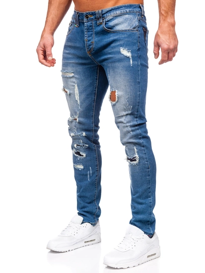 Herr Jeans Slim Fit Marinblå Bolf MP0086BS