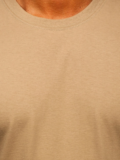 Herr Bomulls Basic T-shirt Beige Bolf B459
