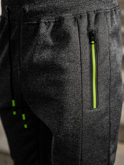 Herr Sweatpants Grafitgrå Bolf K50009