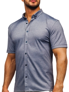 Herr Kortärmad Skjorta Blå Bolf 2005