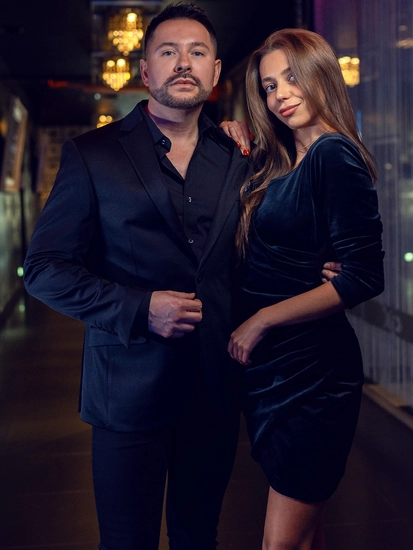 Herr Casual Kavaj Svart Bolf 026A