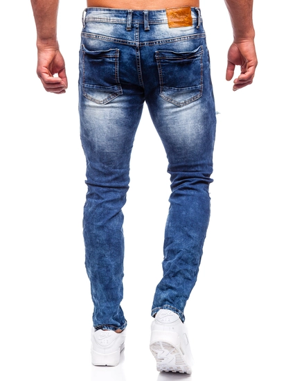 Herr Jeans Slim Fit Marinblå Bolf E7860