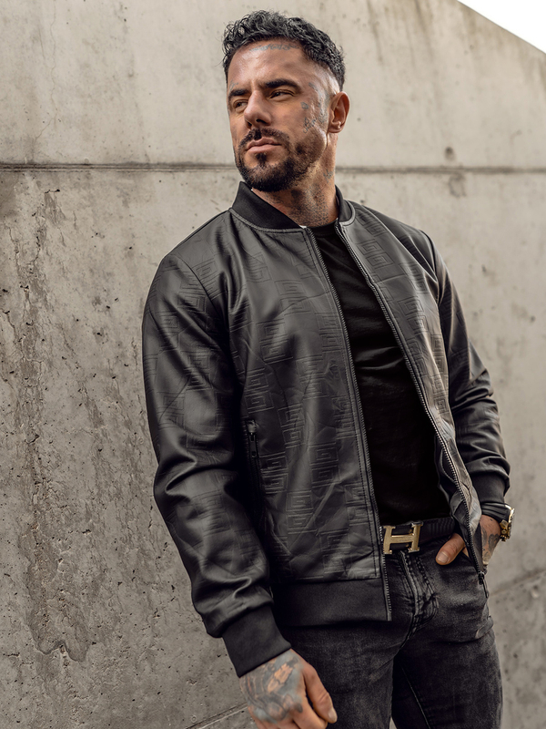 Herr Skinnjacka Bomber Svart Bolf 3A65A