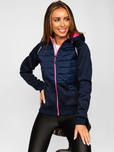 Dam Lättviktsjacka med huva Marinblå Bolf KSW4009A1