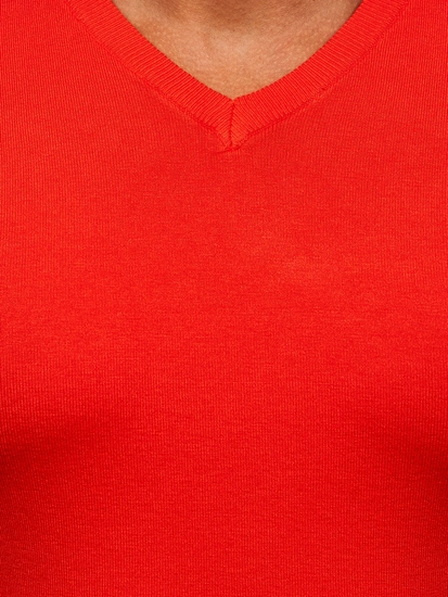 Herr V-ringad Tröja Orange Bolf YY03
