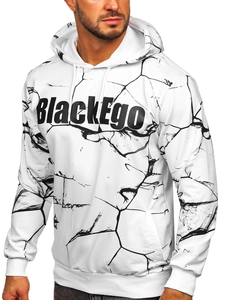 Herr Huvtröja med tryck Vit Bolf 6453