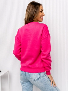 Dam Sweatshirt med tryck Rosa Bolf KSW1004