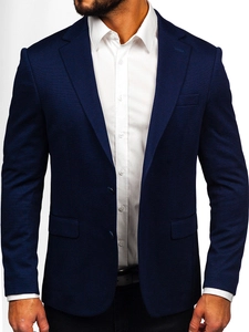 Herr Casual Kavaj Marinblå Bolf 24401