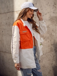 Dam Lättviktsjacka Vit-Orange Bolf AG3010A2