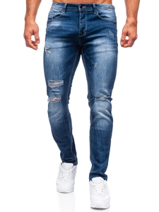 Herr Jeans Regular Fit Marinblå Bolf MP002B