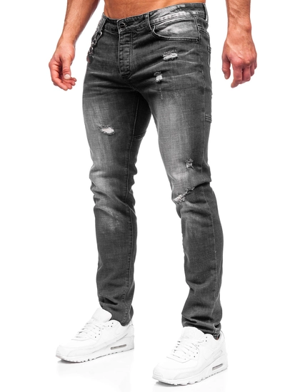 Herr Jeans Regular Fit Svart Bolf MP0051N