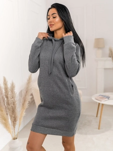 Dam Lång Huvtröja Grafitgrå Bolf YS10005A2