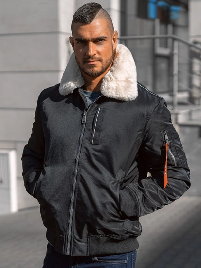 Herr Övergångsjacka Pilot Svart Bolf 1787