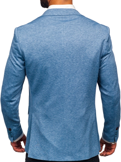 Herr Casual Kavaj Blå Bolf 24401