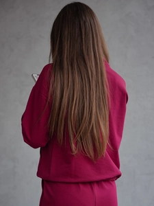 Dam 2-delad Träningsoverall Vinröd Bolf 82162