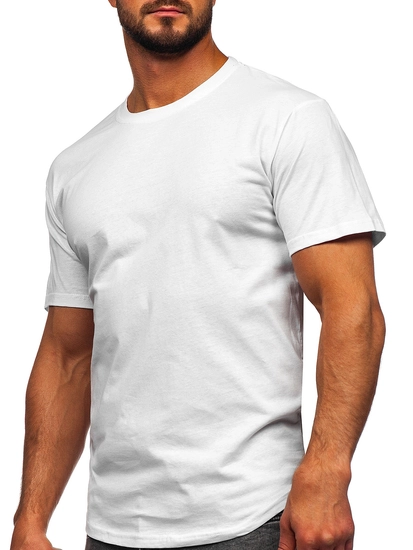 Herr Lång Basic T-shirt Vit Bolf 14290