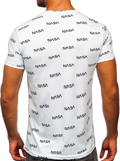 Herr T-shirt med tryck Vit Bolf 14950